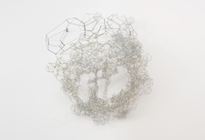 Rebecca Ripple work  Galvanized steel wire, tape