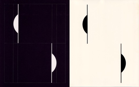 RICHARD CALDICOTT  Photogram and black paper negative