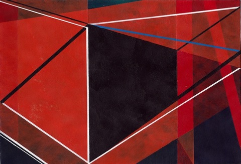 RICHARD CALDICOTT  Acrylic on paper envelope