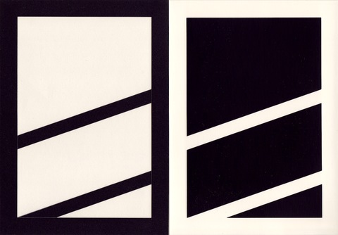 RICHARD CALDICOTT  Photogram and black paper negative