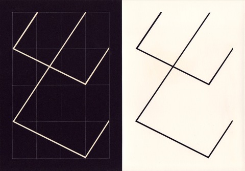 RICHARD CALDICOTT  Photogram and black paper negative