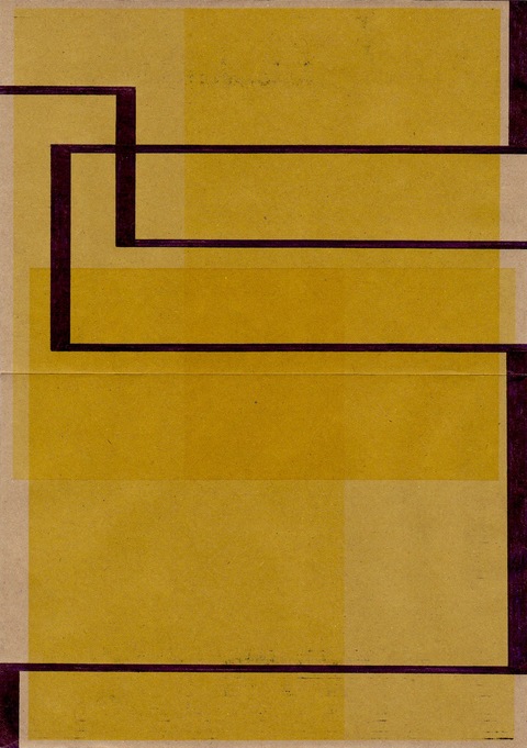 RICHARD CALDICOTT  Ballpoint pen and inkjet on 2 paper envelopes