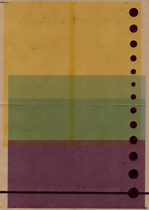 RICHARD CALDICOTT  Ballpoint pen and inkjet on 2 paper envelopes