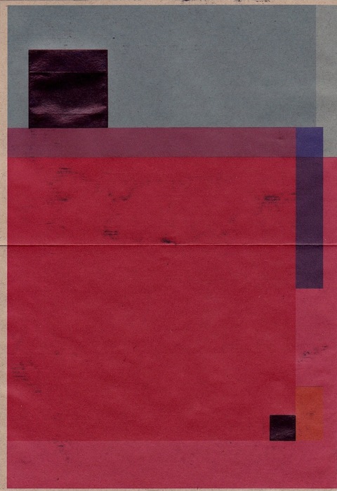 RICHARD CALDICOTT  Ballpoint pen and inkjet on 2 paper envelopes