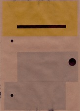 RICHARD CALDICOTT Envelope drawings 2016 Ballpoint pen and inkjet on paper envelope