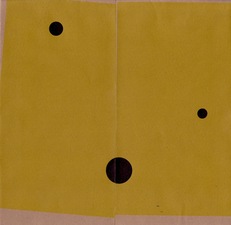 RICHARD CALDICOTT Envelope Drawings 2013 Ballpoint pen and inkjet on 2 paper envelopes