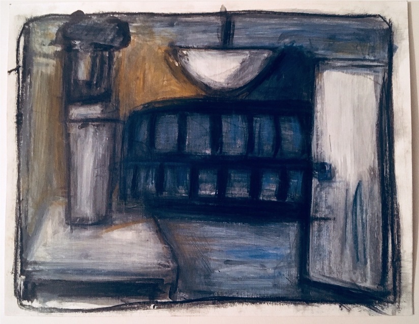Robert G. Edelman        Art Consultant/Writer/Independent Curator     Interiors  Acrylic, pastel, pencil on paper