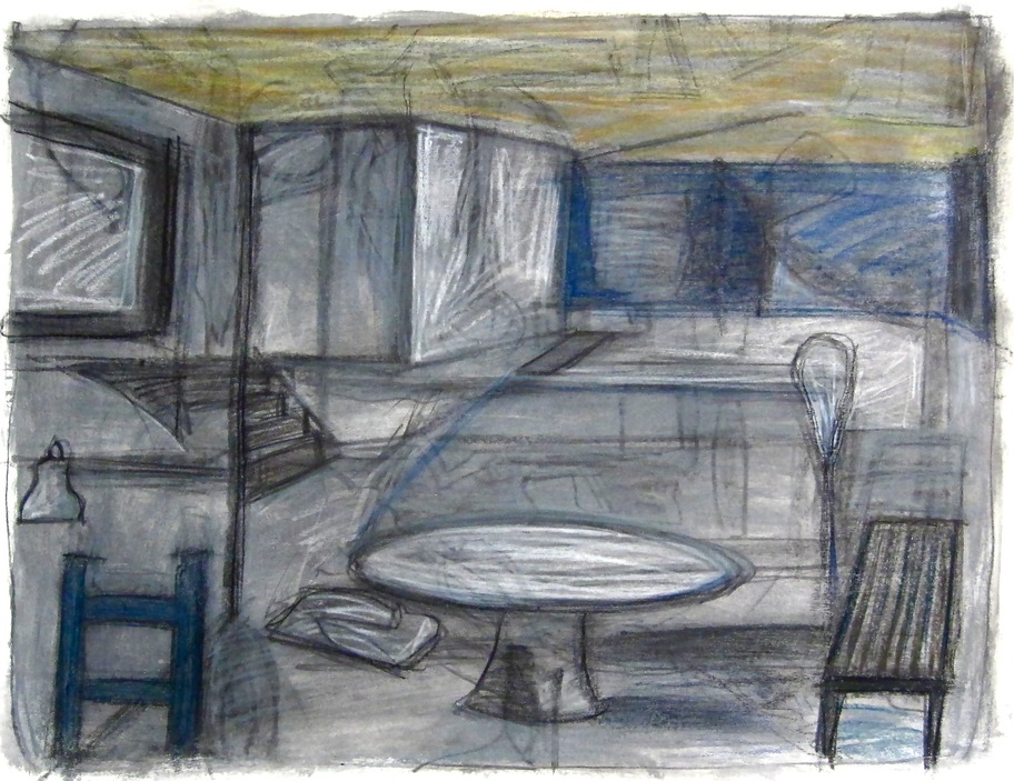 Robert G. Edelman        Art Consultant/Writer/Independent Curator     Interiors  Acrylic, charcoal, graphite and pastel on paper