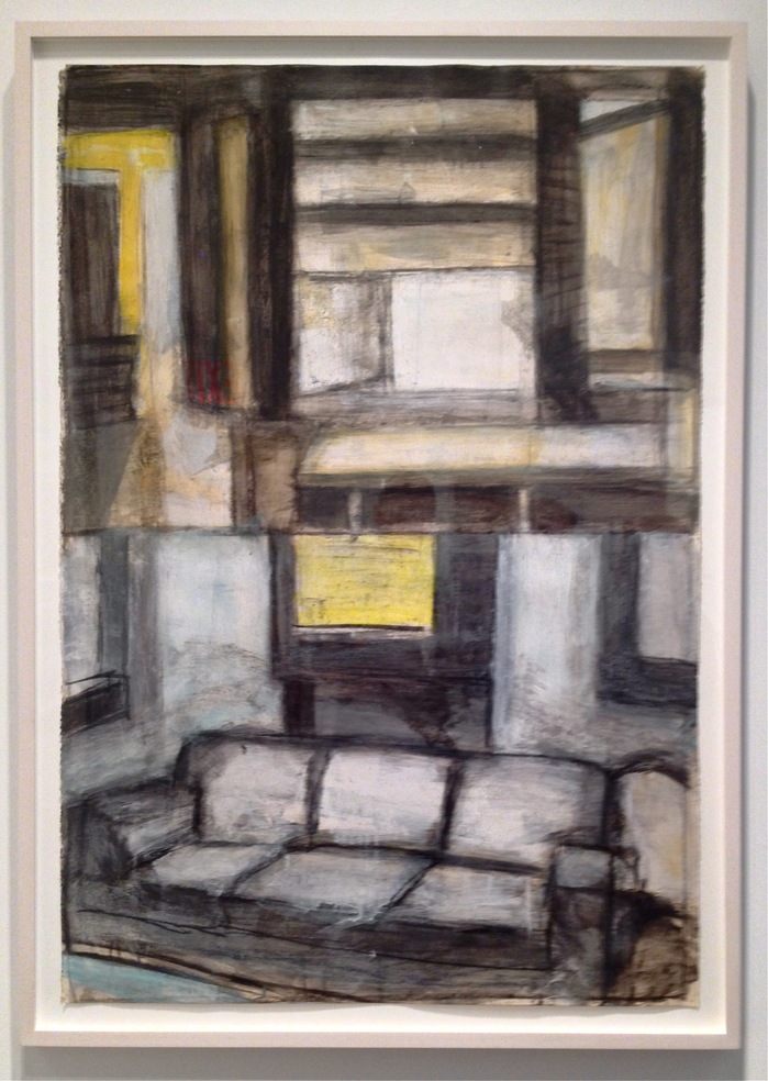 Duplex Robert G. Edelman Art Consultant/Writer/Independent Curator Interiors 90's Acrylic, charcoal and graphite on paper