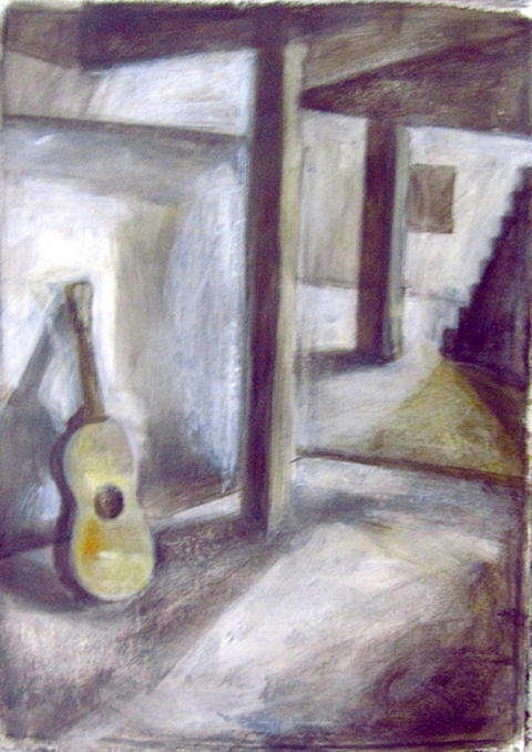 Serenade Robert G. Edelman Art Consultant/Writer/Independent Curator Interiors 90's Acrylic, graphite on paper
