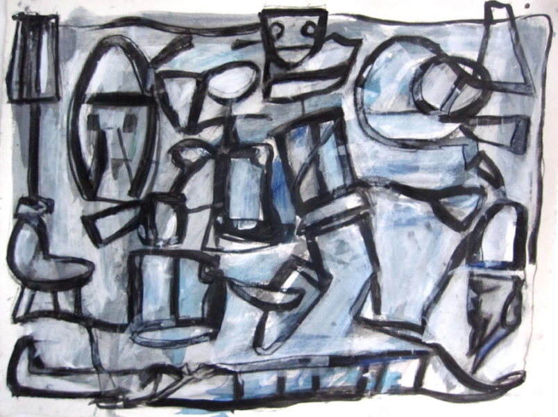 The Collector Robert G. Edelman Art Consultant/Writer/Independent Curator Works on paper Acrylic, graphite and pastel on paper