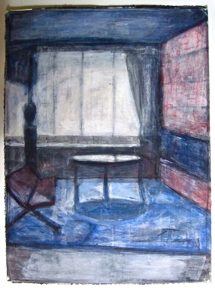 Private Collection Robert G. Edelman Art Consultant/Writer/Independent Curator Interiors 90's Acrylic, graphite on paper