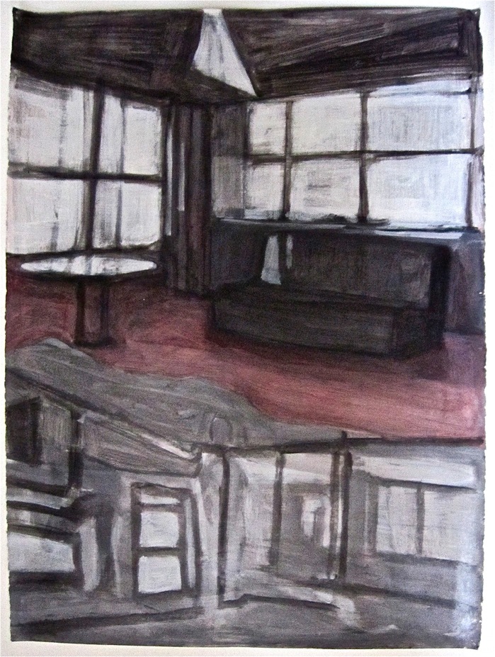 SoHo Loft Robert G. Edelman Art Consultant/Writer/Independent Curator Interiors 90's Acrylic, graphite on paper