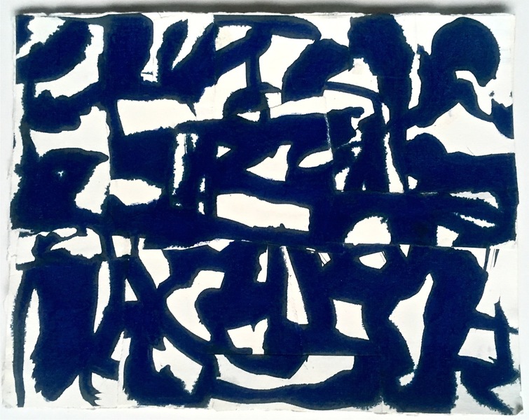 A Walk on the Beach (Night) Robert G. Edelman Art Consultant/Writer/Independent Curator Collages ink, colored pencil, collage on paper