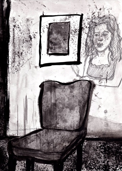 Her Favorite Chair Robert G. Edelman Art Consultant/Writer/Independent Curator Interiors ink, graphite on paper