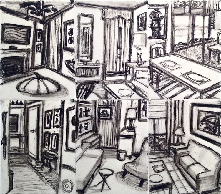 The Collectors Robert G. Edelman Art Consultant/Writer/Independent Curator Interiors Oilstick on vellum (six sheets)