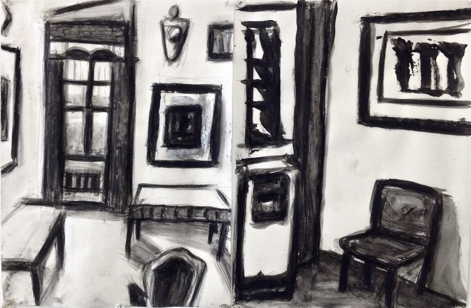 Art Den Robert G. Edelman Art Consultant/Writer/Independent Curator Interiors Ink, tempera on vellum