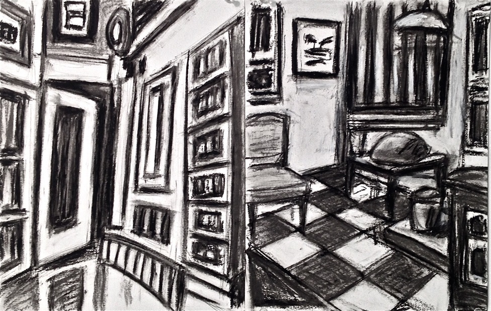 Floor to Ceiling Robert G. Edelman Art Consultant/Writer/Independent Curator Interiors oilstick, graphite, charcoal on paper