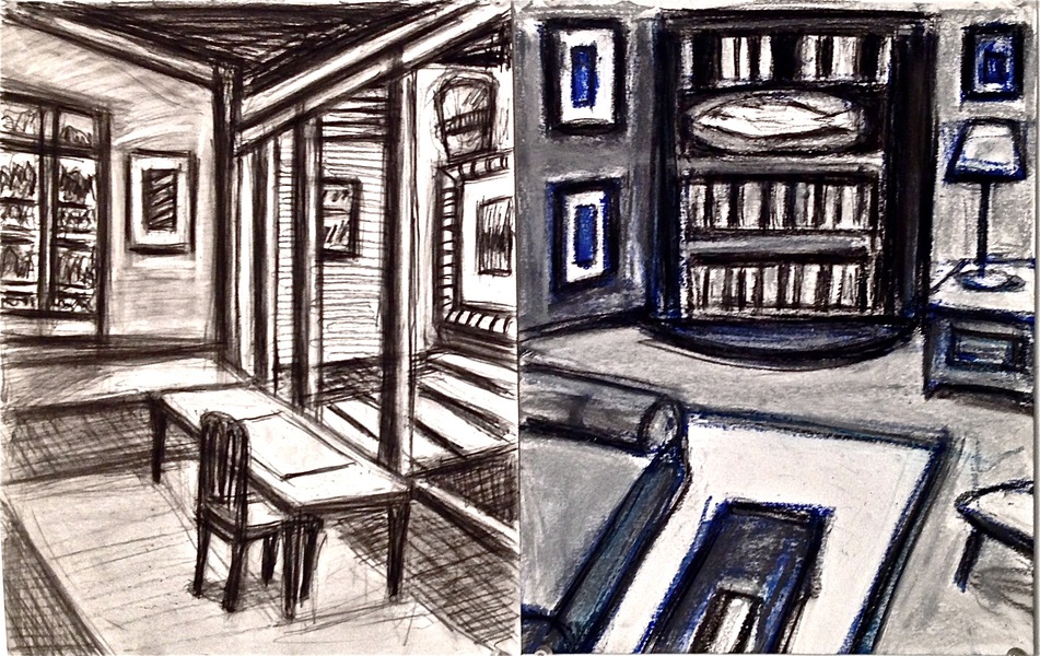Converted Barn Robert G. Edelman Art Consultant/Writer/Independent Curator Interiors Graphite, charcoal, oilstick on paper