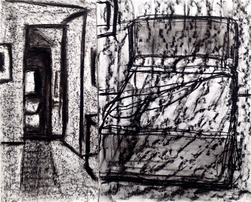 A Restless Night Robert G. Edelman Art Consultant/Writer/Independent Curator Interiors oilstick, charcoal, graphite on paper