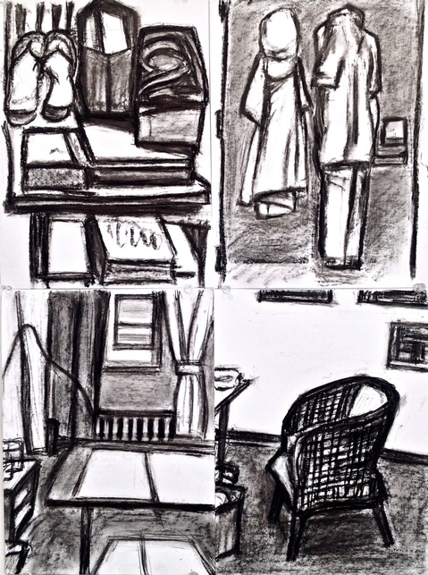 Studio Time Robert G. Edelman Art Consultant/Writer/Independent Curator Interiors oilstick, charcoal, graphite on paper