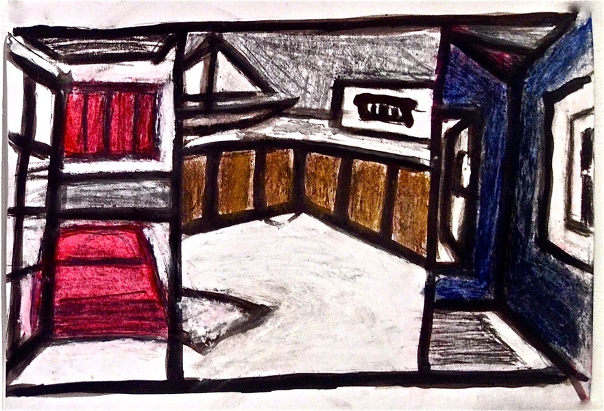 Was She Yar? Robert G. Edelman Art Consultant/Writer/Independent Curator Interiors Ink, oil pastel, charcoal, pencil on paper
