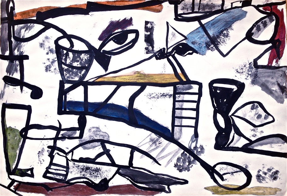 Incident Robert G. Edelman Art Consultant/Writer/Independent Curator Works on paper Acrylic, ink, watercolor, pastel on paper