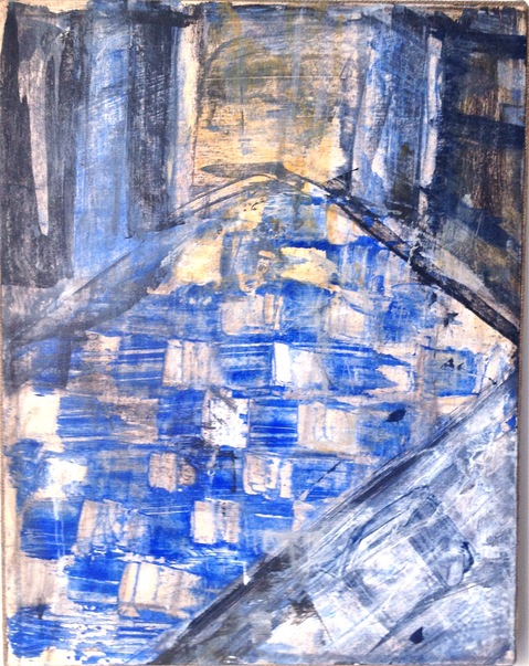 Dancehall Robert G. Edelman Art Consultant/Writer/Independent Curator Interiors 90's Acrylic on paper, mounted on linen