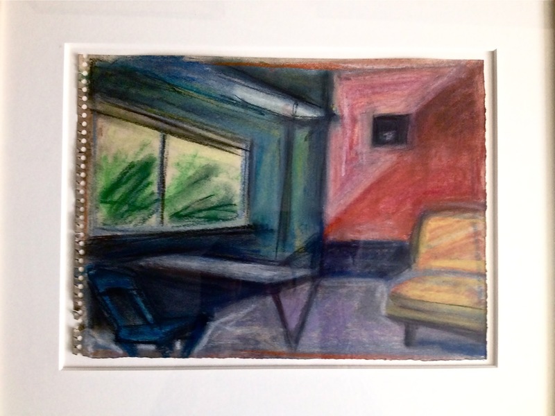 The Drawing Tablle Robert G. Edelman Art Consultant/Writer/Independent Curator Interiors 90's Pastel, graphite on paper