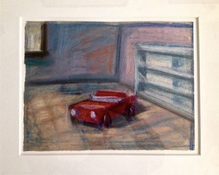 His First Car Robert G. Edelman Art Consultant/Writer/Independent Curator Interiors 90's Pastel and graphite on paper