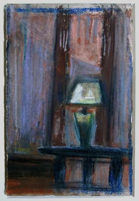 Early Evening Robert G. Edelman Art Consultant/Writer/Independent Curator Interiors 90's Pastel, graphite on paper