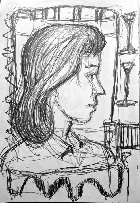 Cocktails at the Carlyle Robert G. Edelman Art Consultant/Writer/Independent Curator Works on paper Graphite on paper