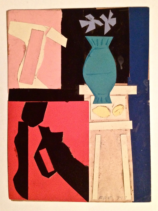 Cut In (Homage to HM) Robert G. Edelman Art Consultant/Writer/Independent Curator Collages Colored paper on card