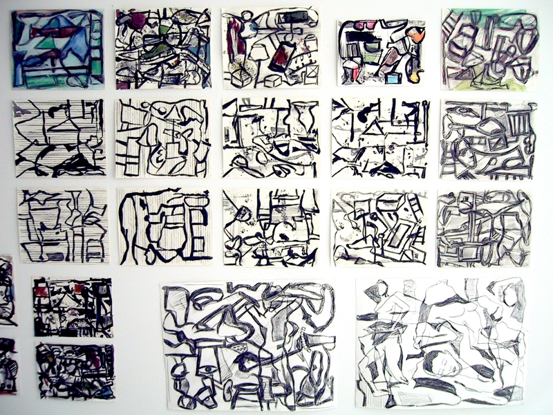 wall of drawings Robert G. Edelman Art Consultant/Writer/Independent Curator Works on paper mixed media