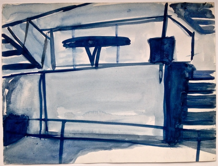 The Deck at Noon Robert G. Edelman Art Consultant/Writer/Independent Curator Interiors Ink, watercolor on paper