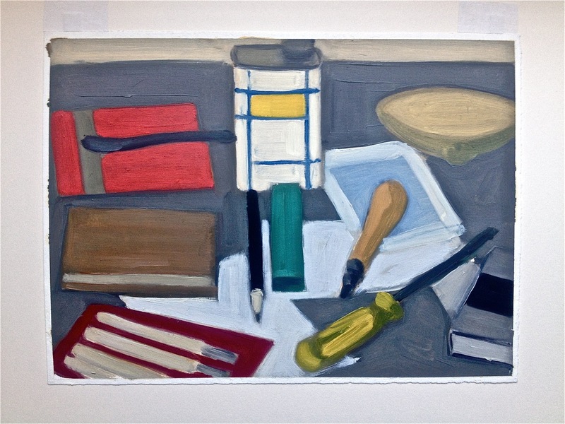 Work Table Robert G. Edelman Art Consultant/Writer/Independent Curator Works on paper Oil, graphite on paper