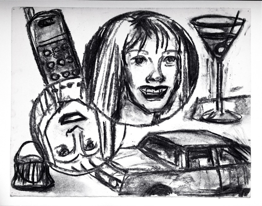 The Get Together Robert G. Edelman Art Consultant/Writer/Independent Curator Works on paper Charcoal on paper