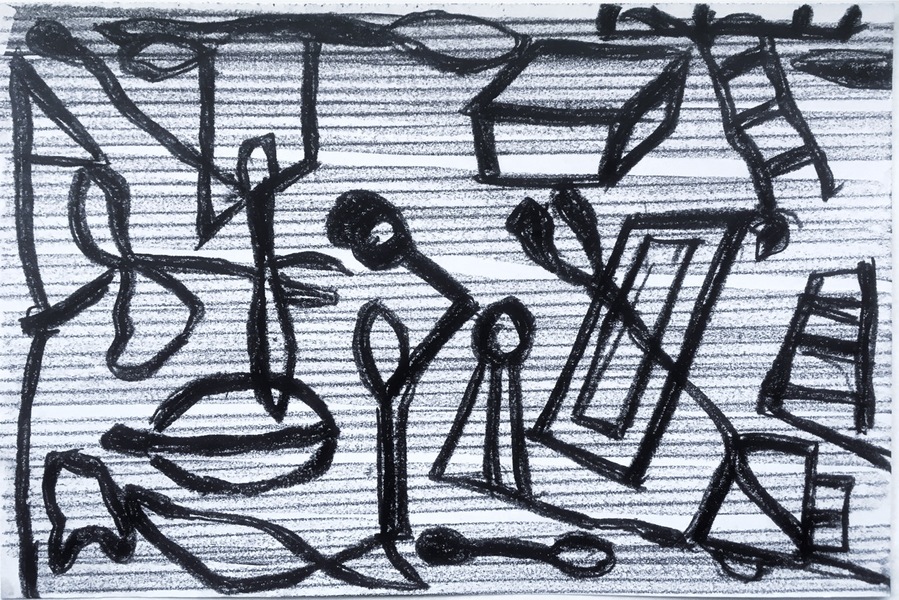Island Retreat Robert G. Edelman Art Consultant/Writer/Independent Curator Works on paper Charcoal, graphite on paper