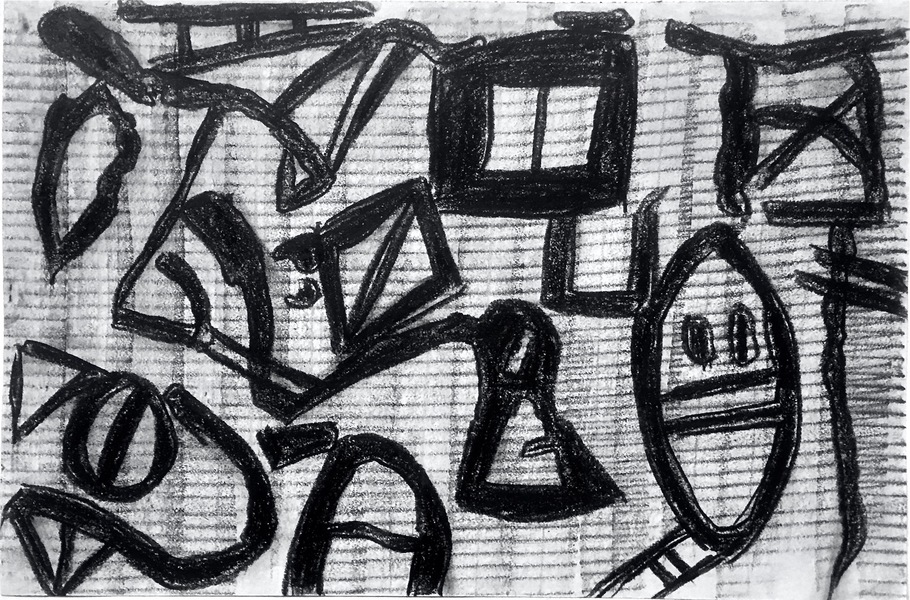 Masked Robert G. Edelman Art Consultant/Writer/Independent Curator Works on paper Charcoal, graphite on paper