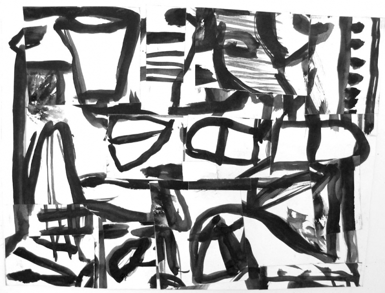 Over and Under Robert G. Edelman Art Consultant/Writer/Independent Curator Collages ink, collage on paper