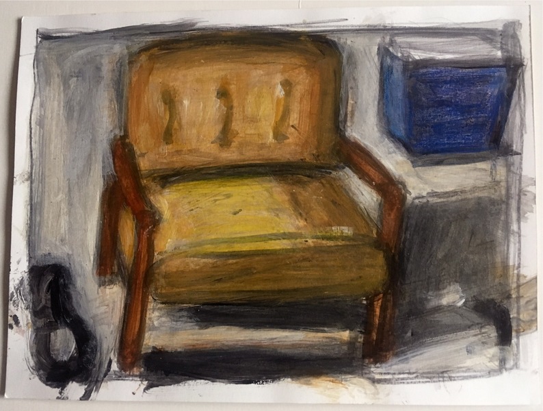 Perch Robert G. Edelman Art Consultant/Writer/Independent Curator Interiors acrylic, graphite on paper