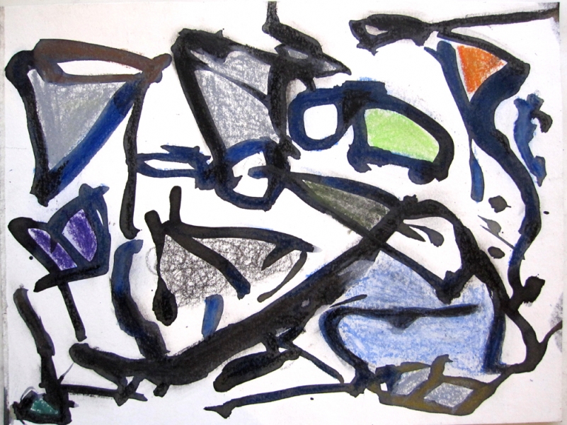 Recent Encounter Robert G. Edelman Art Consultant/Writer/Independent Curator Works on paper ink, oil pastel on paper