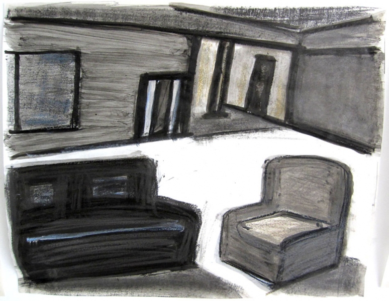 Session Robert G. Edelman Art Consultant/Writer/Independent Curator Interiors ink, graphite on tracing paper