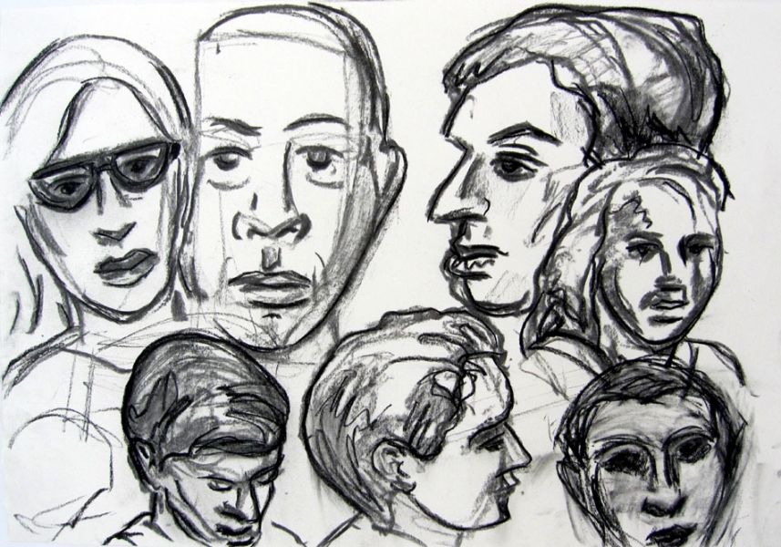 Heads Robert G. Edelman Art Consultant/Writer/Independent Curator Works on paper charcoal, graphite on paper