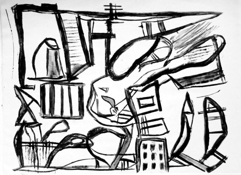 City Renewal Robert G. Edelman Art Consultant/Writer/Independent Curator Prints Monoprint - printer's ink on paper