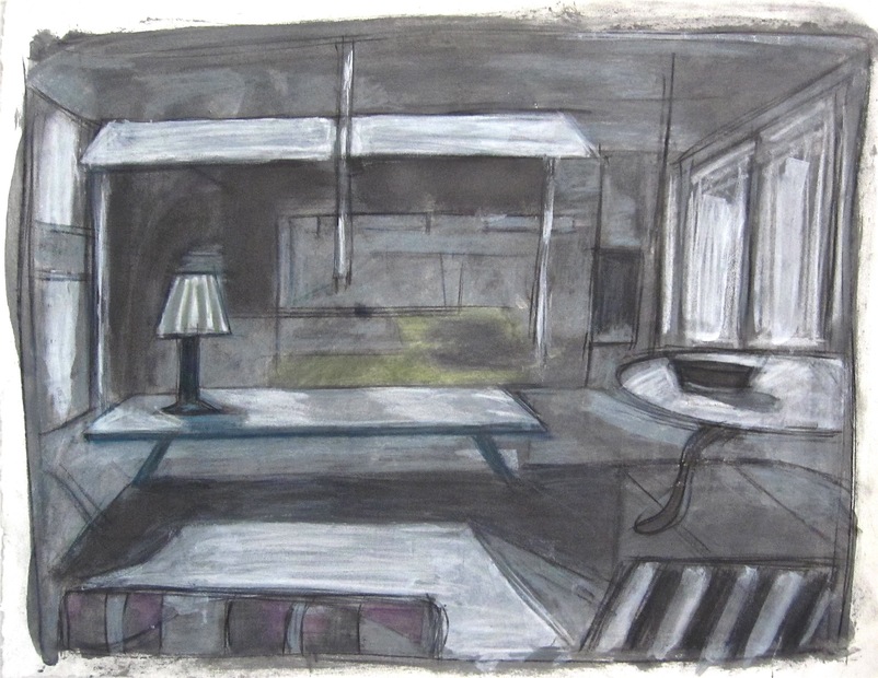 Rustic Retreat Robert G. Edelman Art Consultant/Writer/Independent Curator Interiors Acrylic, charcoal, pastel and graphite on paper