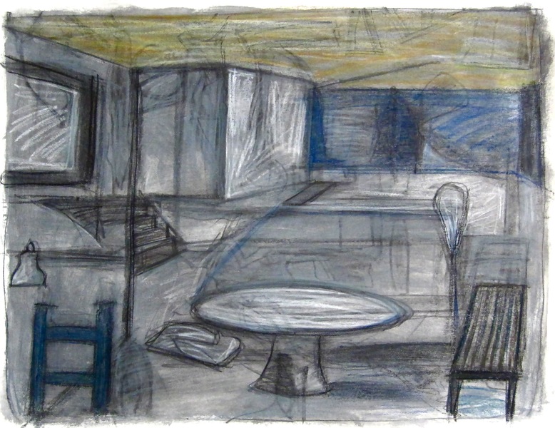 Spirits Robert G. Edelman Art Consultant/Writer/Independent Curator Interiors Acrylic, charcoal, graphite and pastel on paper