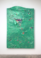 RYAN SARTIN Paintings Acrylic and plastic over fabric stuffed with blankets