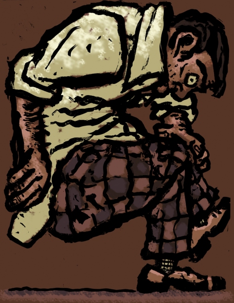 Stress Position Stress Positions Ink and photoshop