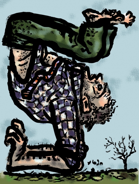 Stress Position Stress Positions Ink and photoshop